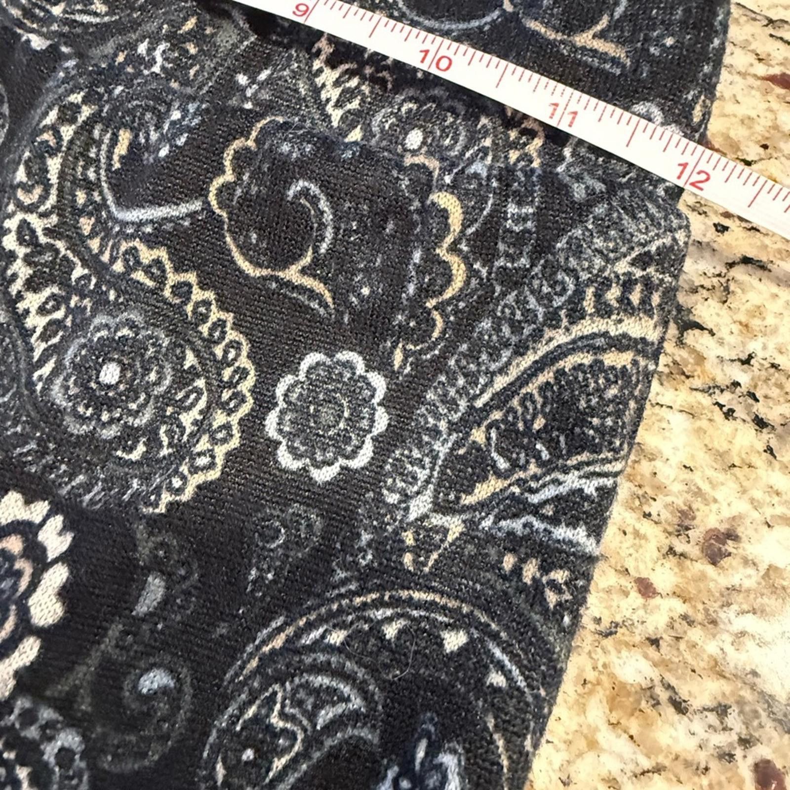 Other Stoosh wide leg leggings black white paisley floral SZ XS Size 26" / US 2 / IT 38 - 6 Thumbnail