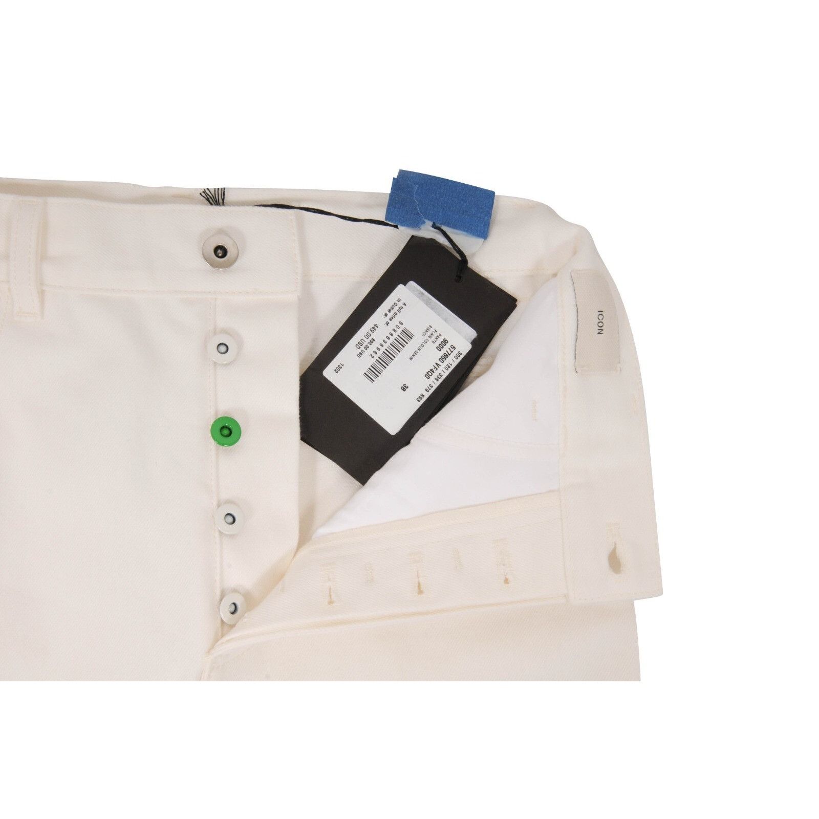 Bottega Veneta High Waist Jeans White Wide Leg Jeans Size 26" / US 2 / IT 38 - 7 Thumbnail