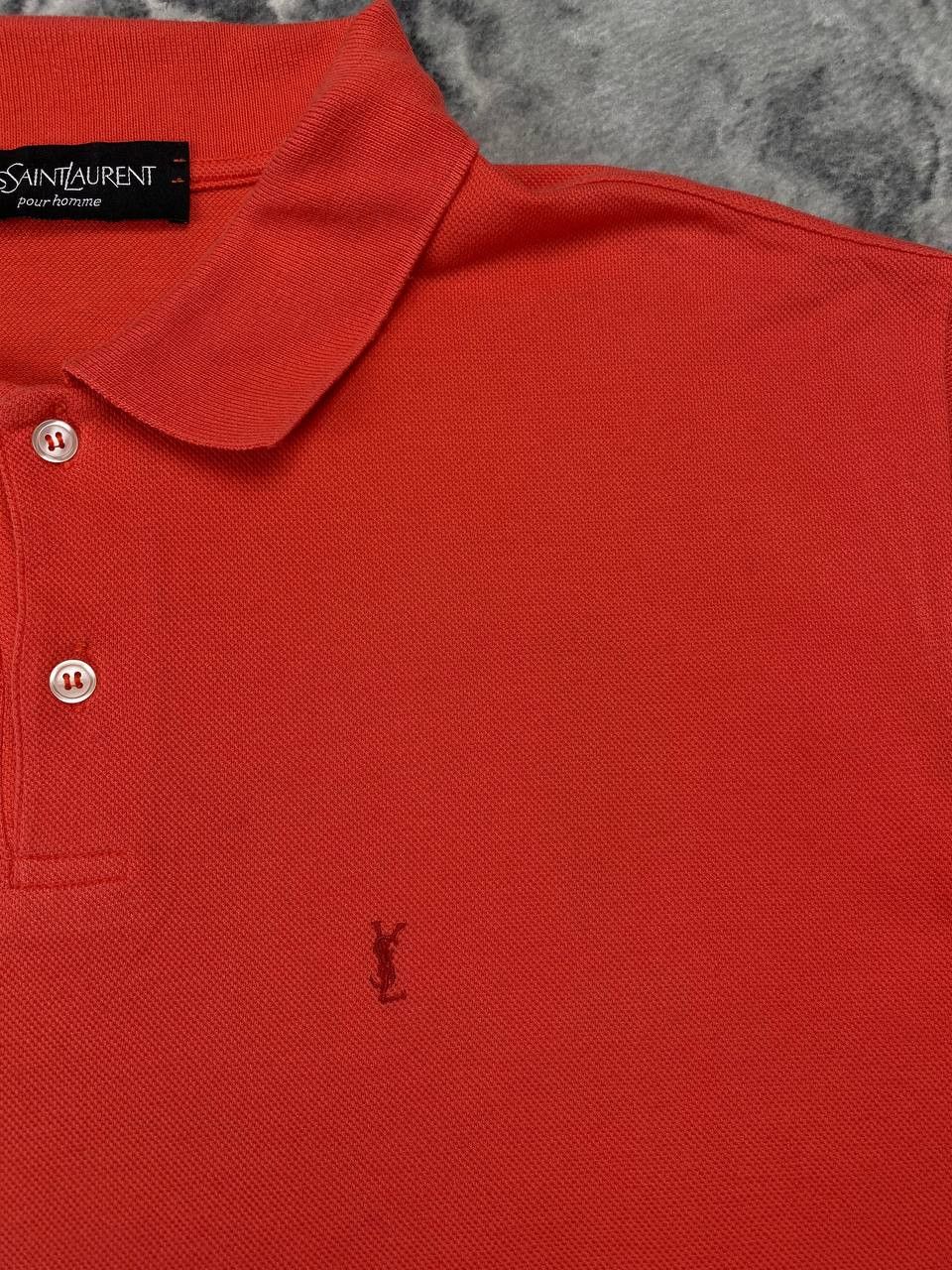 Yves Saint Laurent Vintage Yves Saint Laurent Polo Shirt YSL Men Size 2XL Red Size US XXL / EU 58 / 5 - 2 Thumbnail