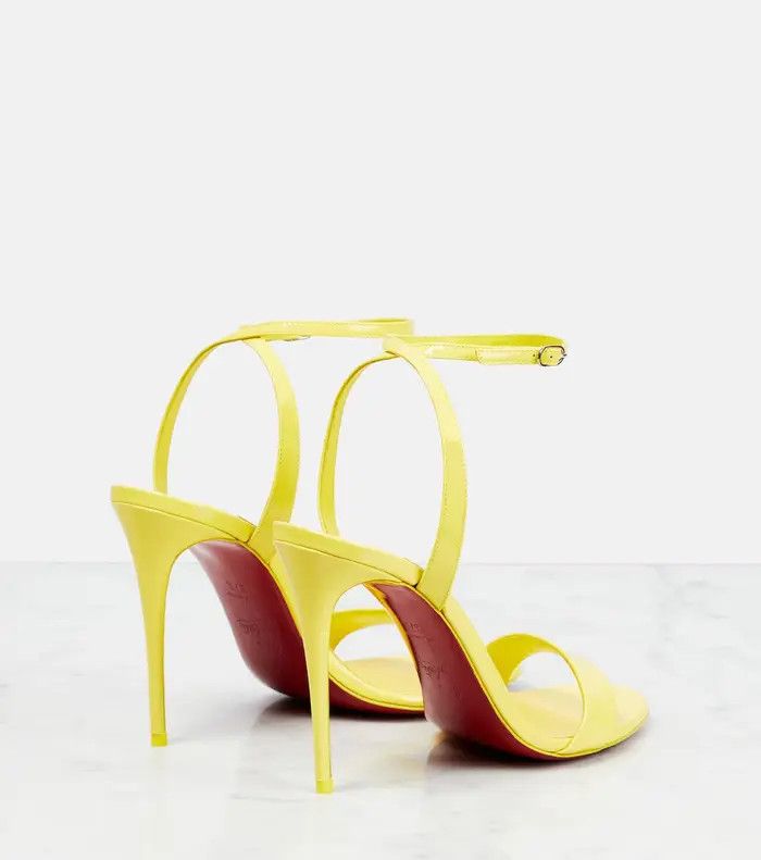 Christian Louboutin o1s1wg110425 Loubigirl 85 Nappa n Yellow Size US 8.5 / IT 38.5 - 3 Thumbnail