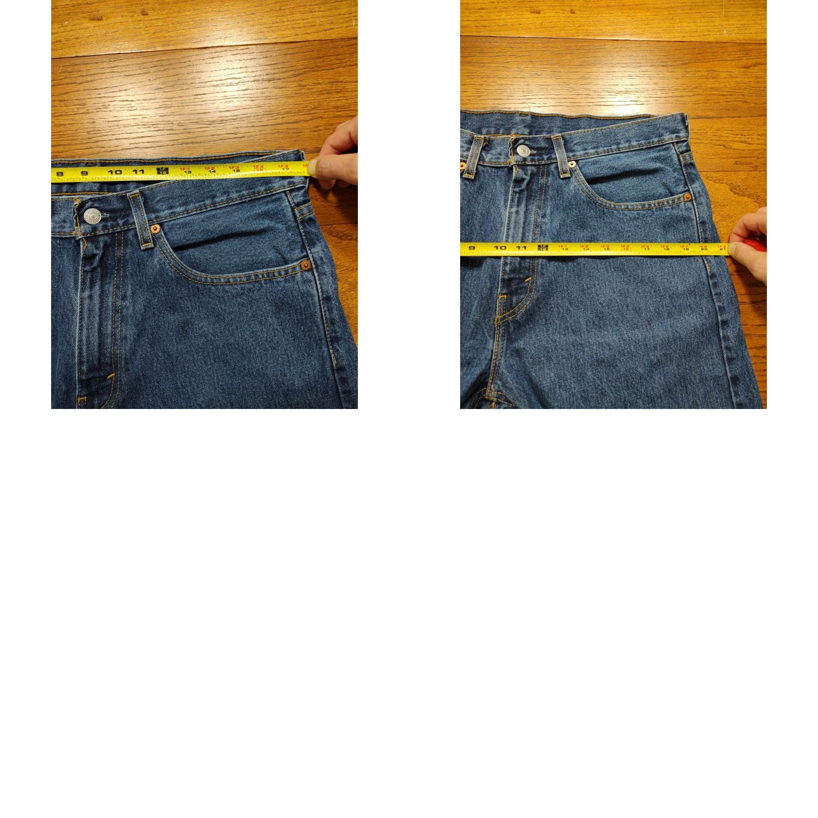 Levi's Levis 505 Jeans Mens Tag 34x30 Blue Straight Denim Western Cowboy Rodeo (35x30) Size US 34 / EU 50 - 9 Thumbnail