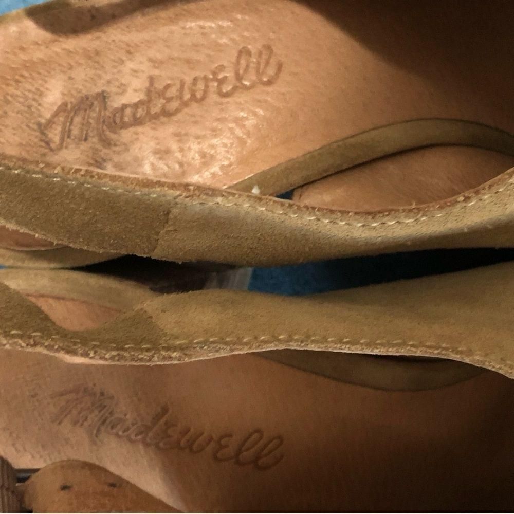 Madewell Madewell suede leather beige sling back peep toe sandals 8.5 Size US 8.5 / IT 38.5 - 6 Thumbnail