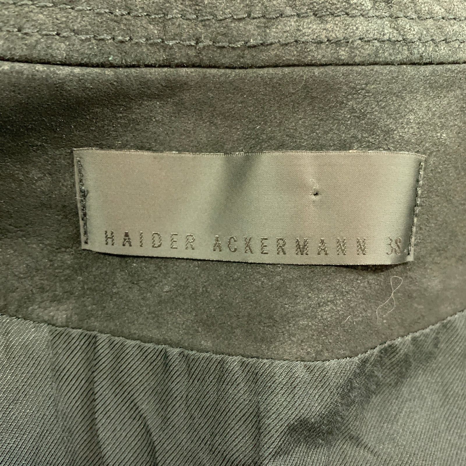 Haider Ackermann HAIDER ACKERMANN Size S Black Suede Zip Up Vest Size S / US 4 / IT 40 - 7 Thumbnail