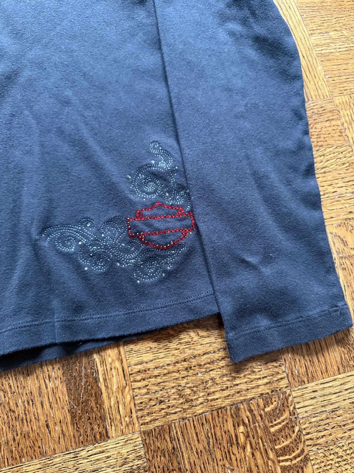Harley Davidson Vintage Y2K Harley Davidson Embroidered Bedazzled Tee Size XL / US 12-14 / IT 48-50 - 1 Thumbnail