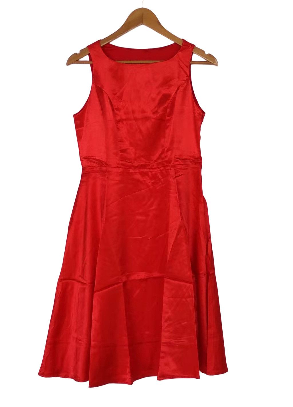 Other Red satin sleeveless women dress Size M / US 6-8 / IT 42-44 - 2 Thumbnail
