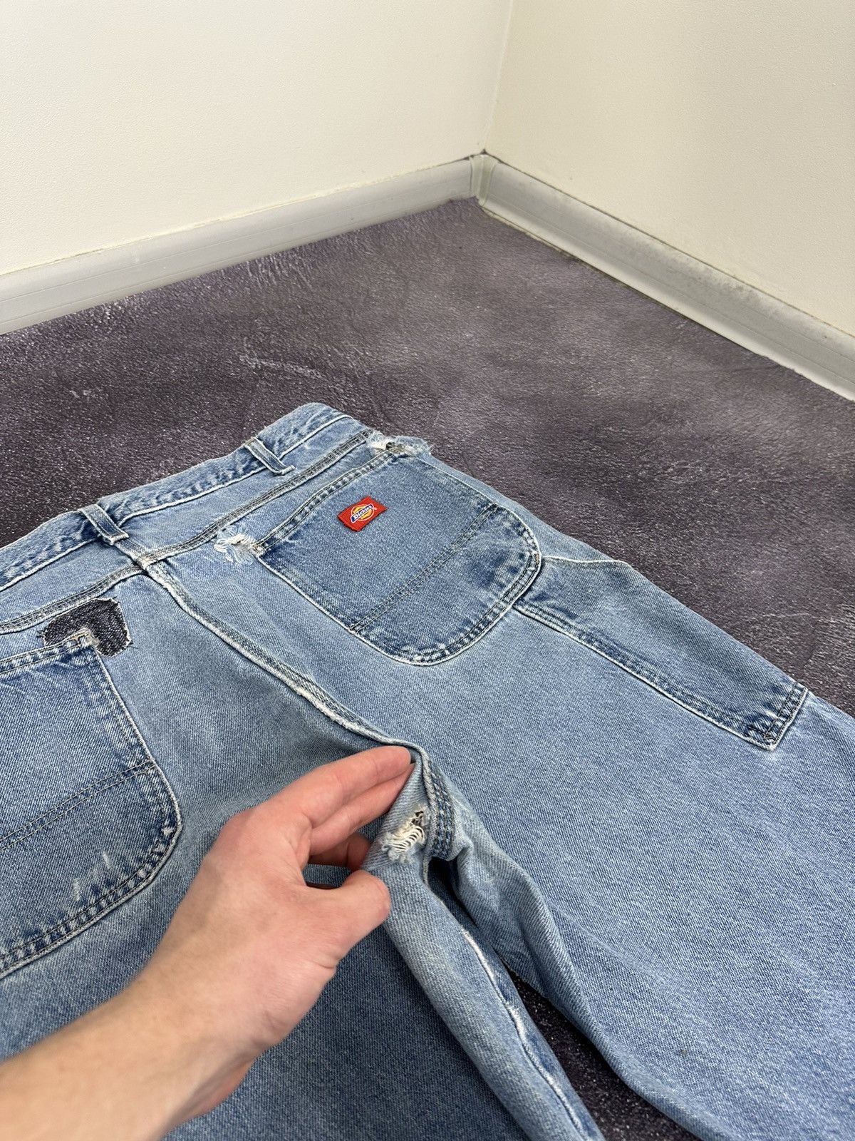 Dickies Vintage Dickies Light Blue Carpenter USA Opium Work Pants Size US 38 / EU 54 - 8 Thumbnail