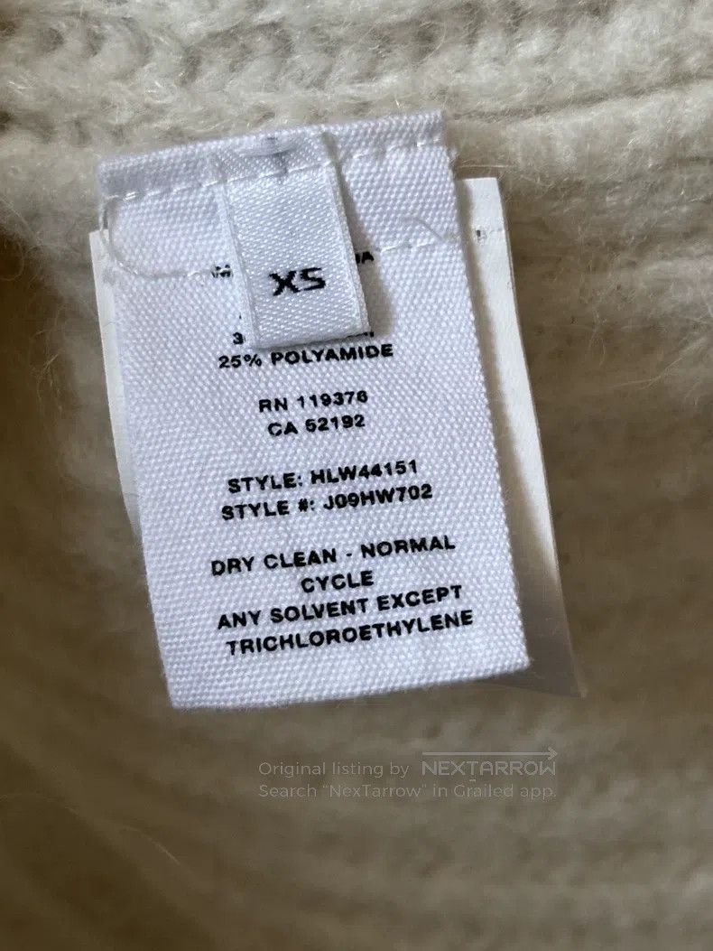Helmut Lang HELMUT LANG Knitted Sweater - Semi High Neck Sweater, Size Size XS / US 0-2 / IT 36-38 - 4 Thumbnail