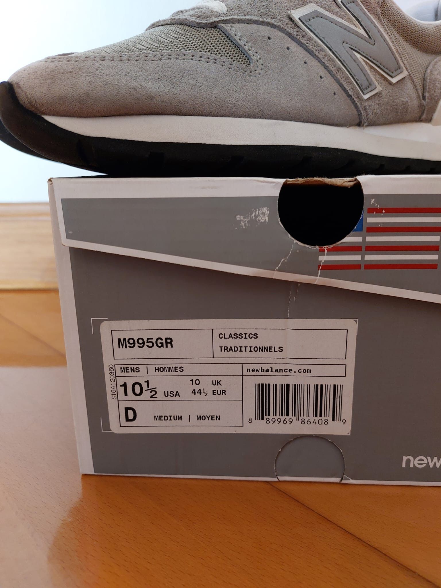 New Balance New Balance M995GR Size US 10.5 / EU 43-44 - 2 Thumbnail