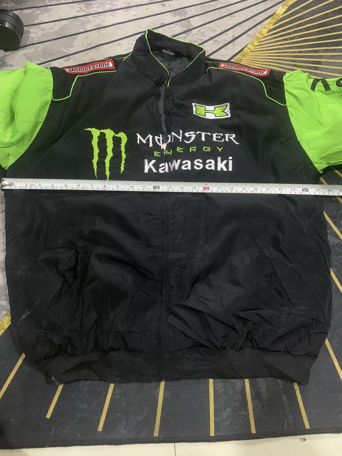 Sports Specialties × Vintage RARE!! Bomber Jacket Racing KAWASAKI Size US L / EU 52-54 / 3 - 6 Thumbnail