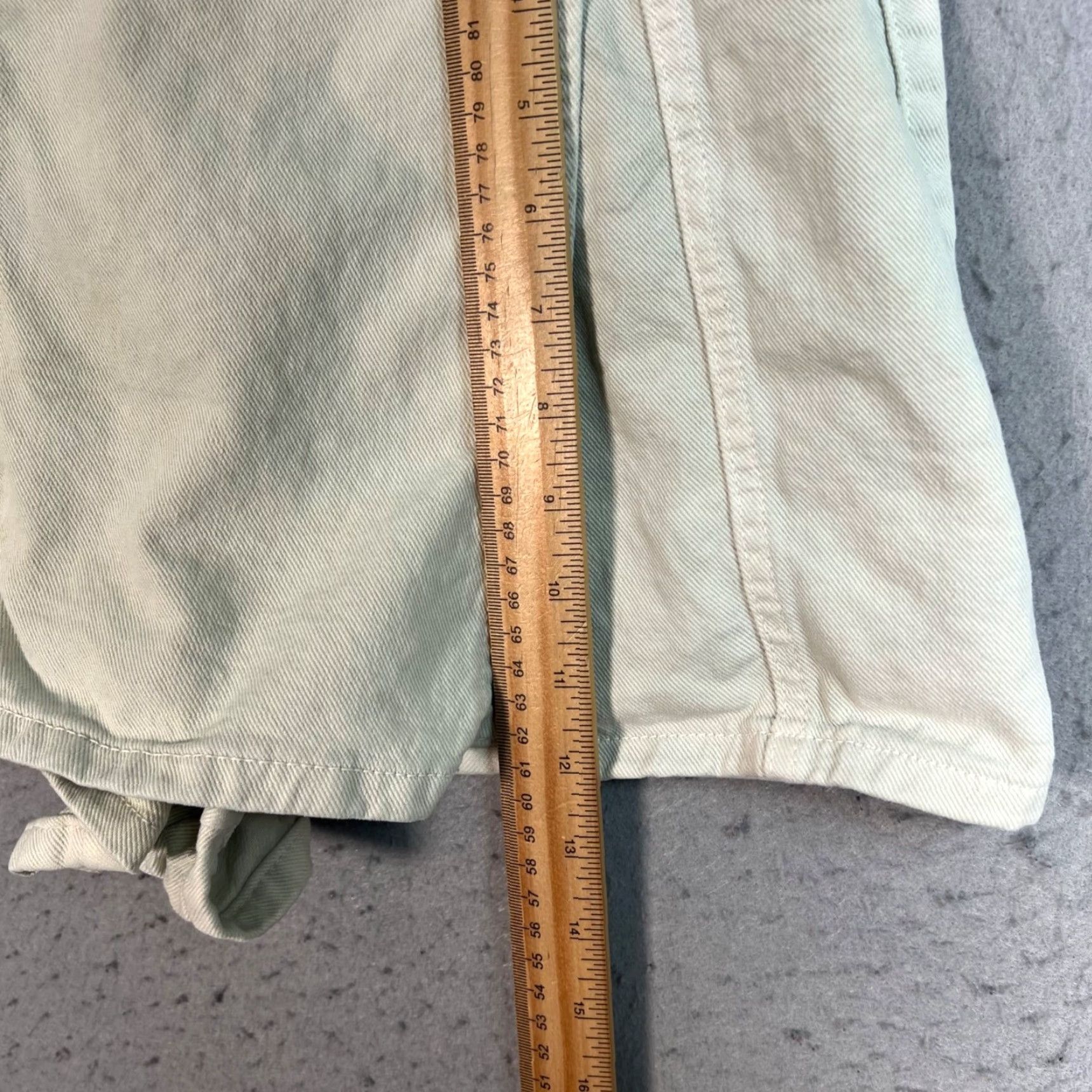 Zara VINTAGE Zara Womens XS Light Green Cotton Cargo Wrap Shorts Size 26" / US 2 / IT 38 - 6 Thumbnail