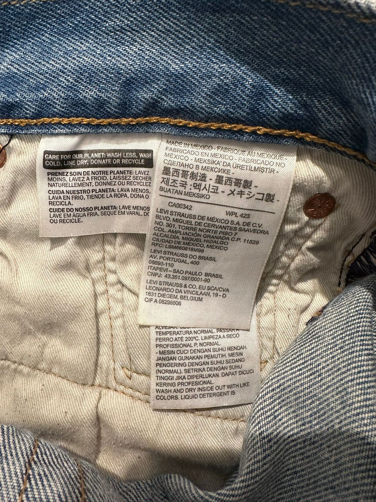 DENIM TEARS × Stussy Denim Tears x Stussy 501 Jeans W30xL32 Size US 30 / EU 46 - 3 Thumbnail
