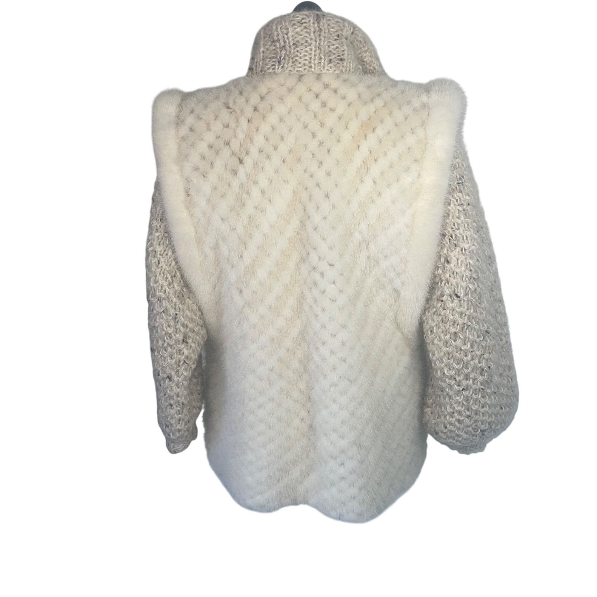 Vintage Vintage Womens Jacket Vest Size Medium Cream Size M / US 6-8 / IT 42-44 - 2 Thumbnail