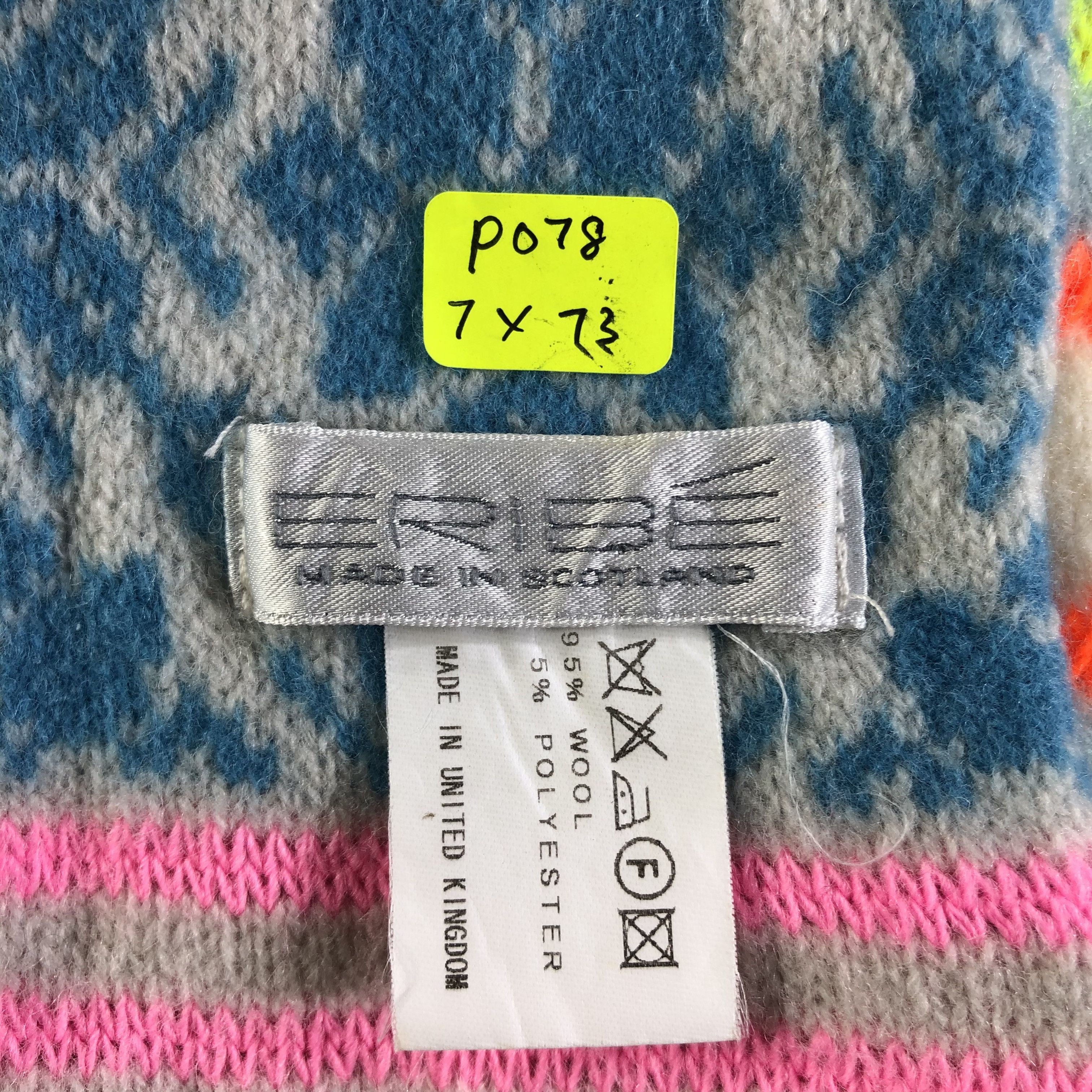 Vintage ERIBE Scarf / Muffler / Neckwear P078 Size ONE SIZE - 6 Thumbnail