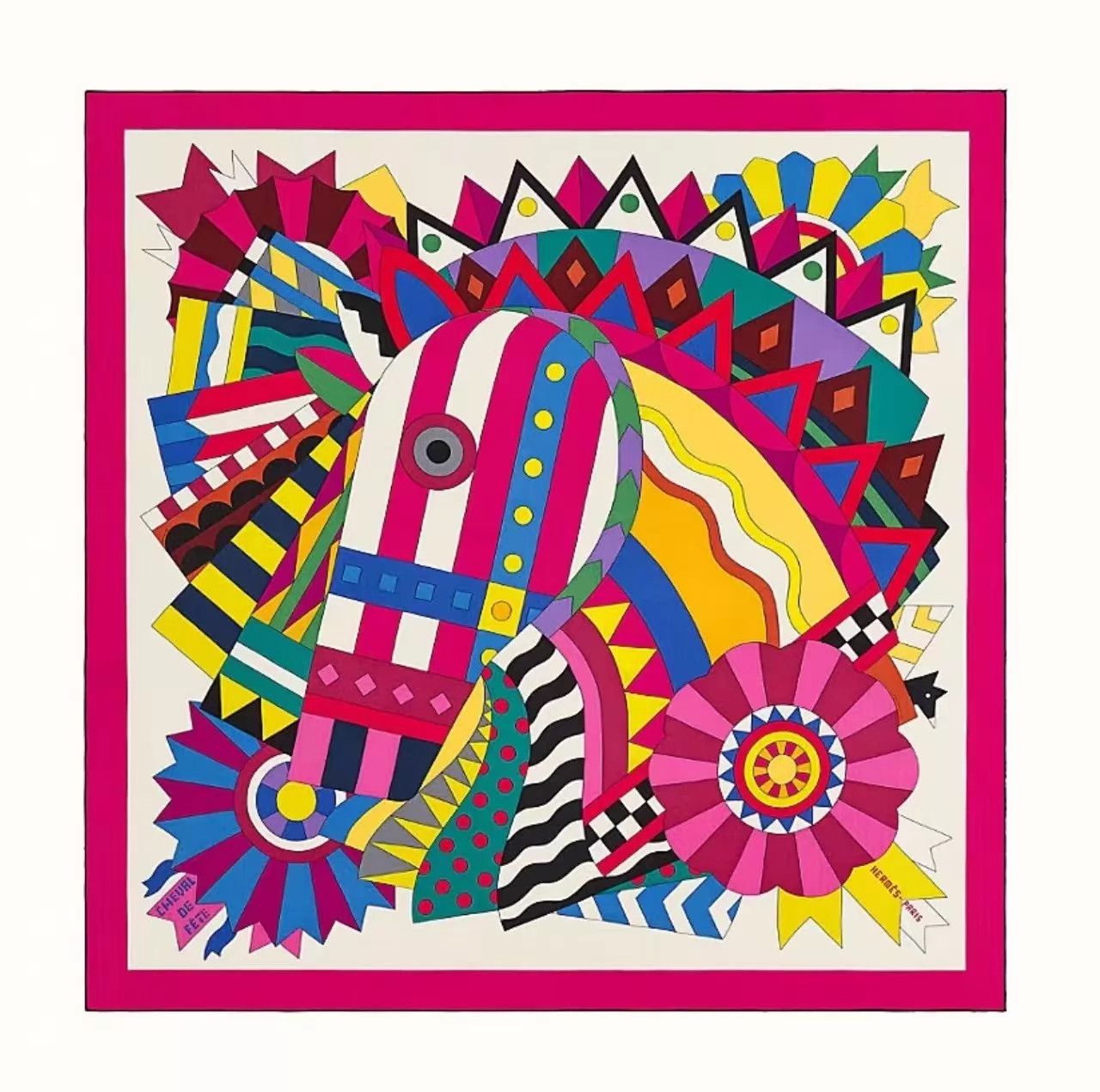 Hermes Hermès Celebration Horse Silk Scarf New 90x90cm Size ONE SIZE - 1 Thumbnail