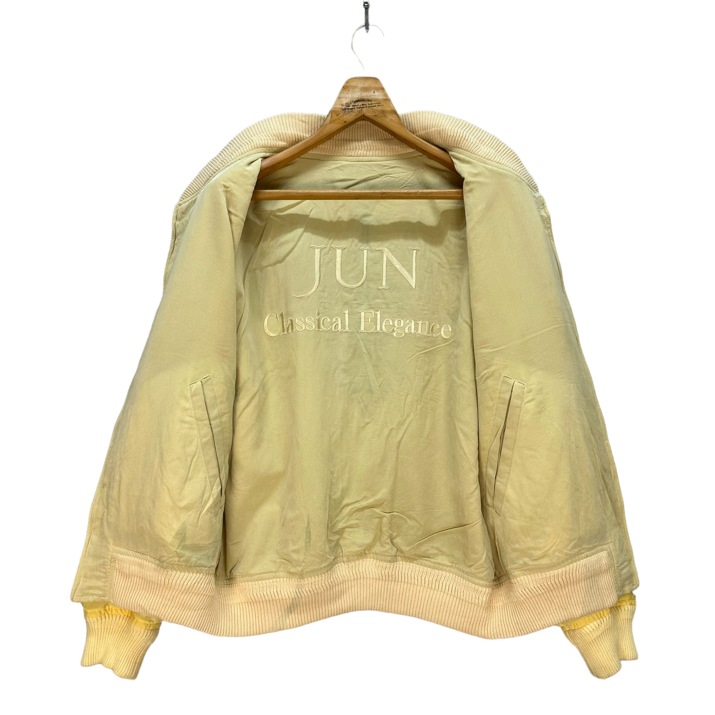 JUN MEN RARE🔥 JUN MEN EMBROIDERY LOGO REVERSIBLE JACKET #8276-220 Size US XL / EU 56 / 4 - 8 Thumbnail