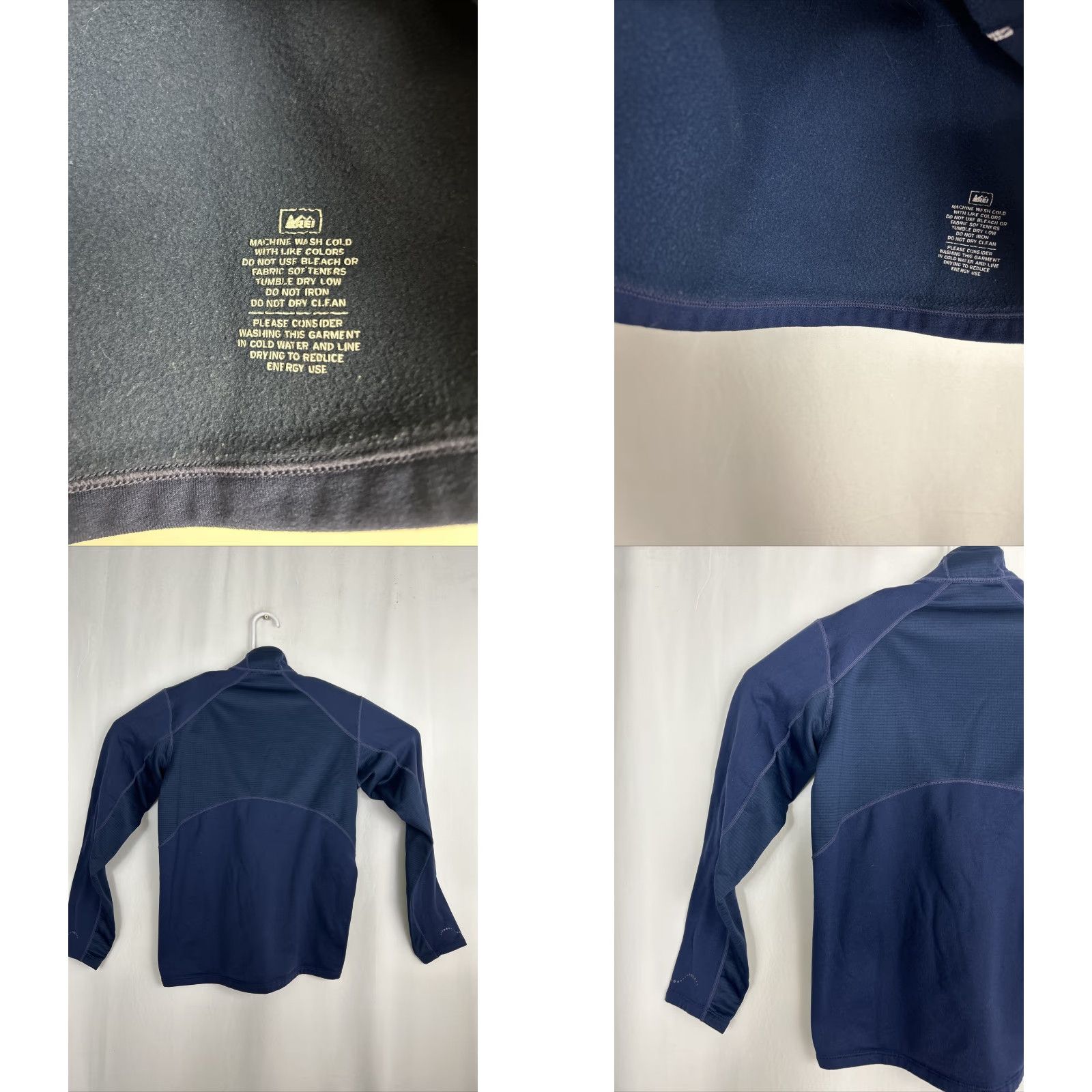 Vintage REI Mens Small Navy Blue 1/4 Zip Pullover Windstopper Polyester Nylon Hiking Size US S / EU 44-46 / 1 - 8 Thumbnail