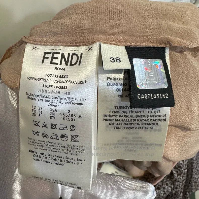 Fendi Fendi New Fall Printed Maxi Dress Size 24" / US 00 / IT 34 - 4 Thumbnail