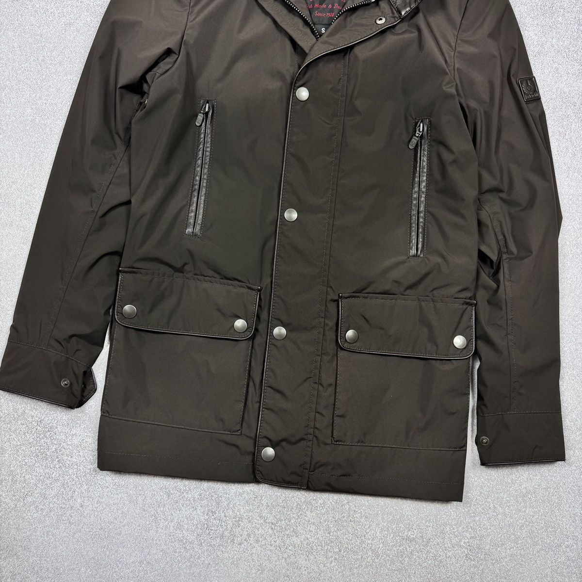 Belstaff Men`s Belstaff Nylon Gold Label Brown Jacket Size S-M Size US S / EU 44-46 / 1 - 7 Thumbnail