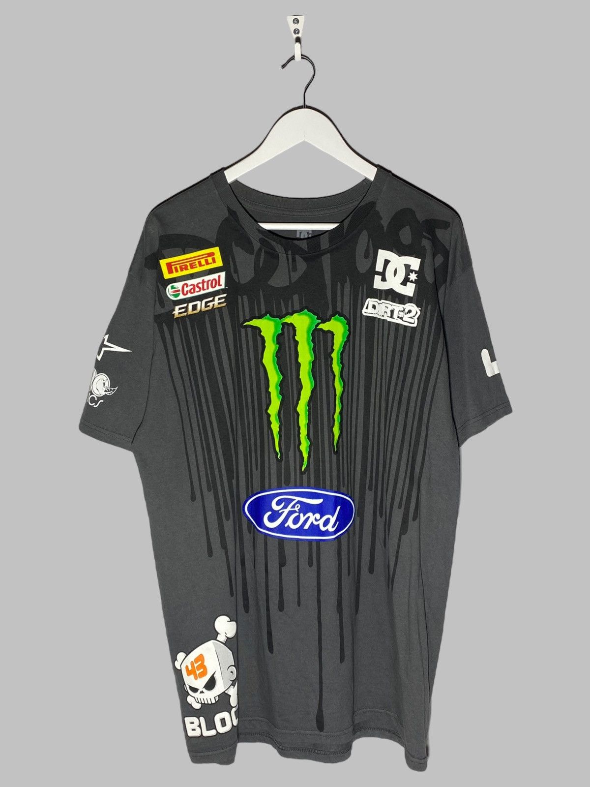 DC × Vintage Vintage DC Monster Y2k Block Energy Ford Racing Black Shirt Size US L / EU 52-54 / 3 - 2 Thumbnail