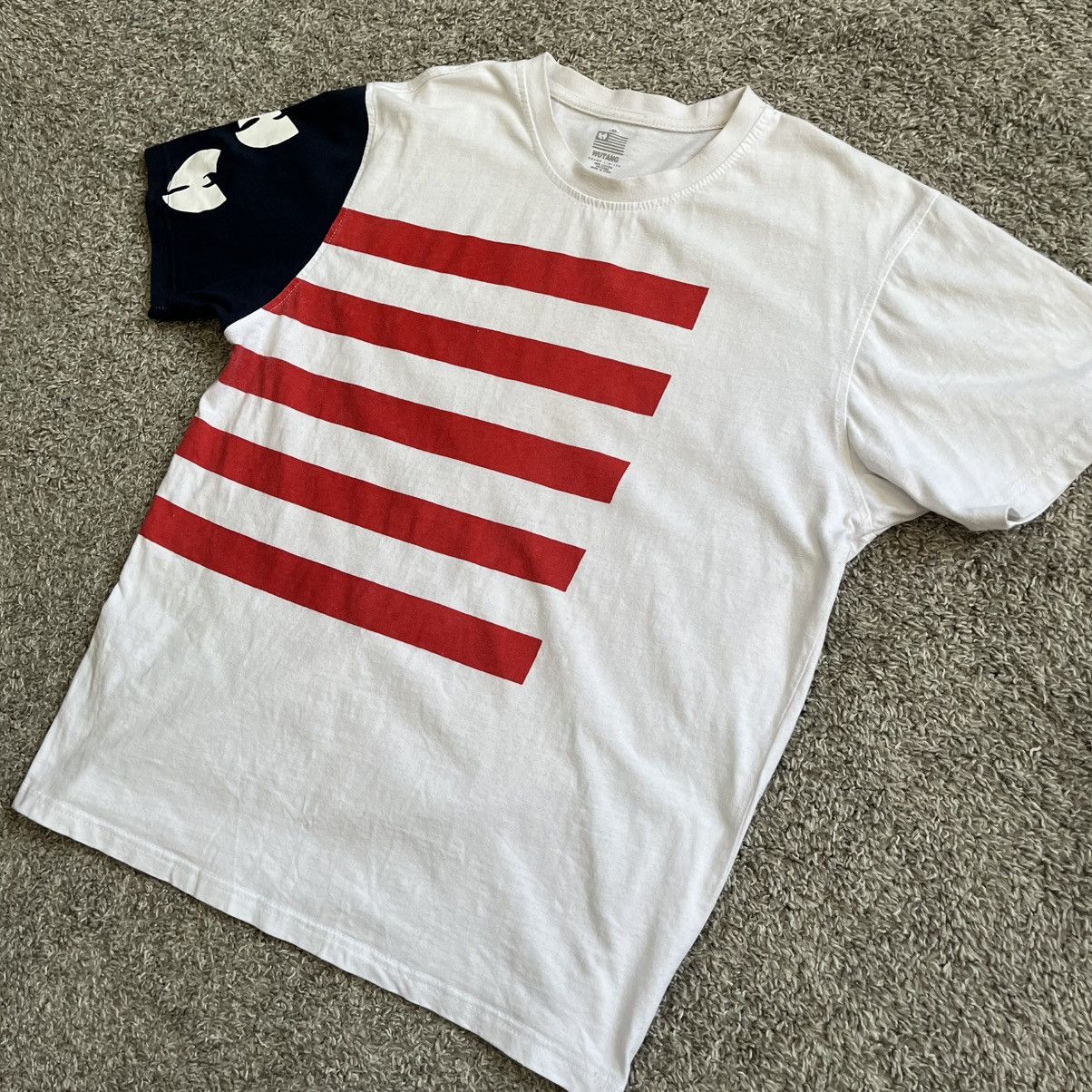 Wu-Tang Clan 🔴Wu-Tang Shirt Size Medium Iron Flag Stripes WuTang Gza Rza Size US M / EU 48-50 / 2 - 2 Thumbnail