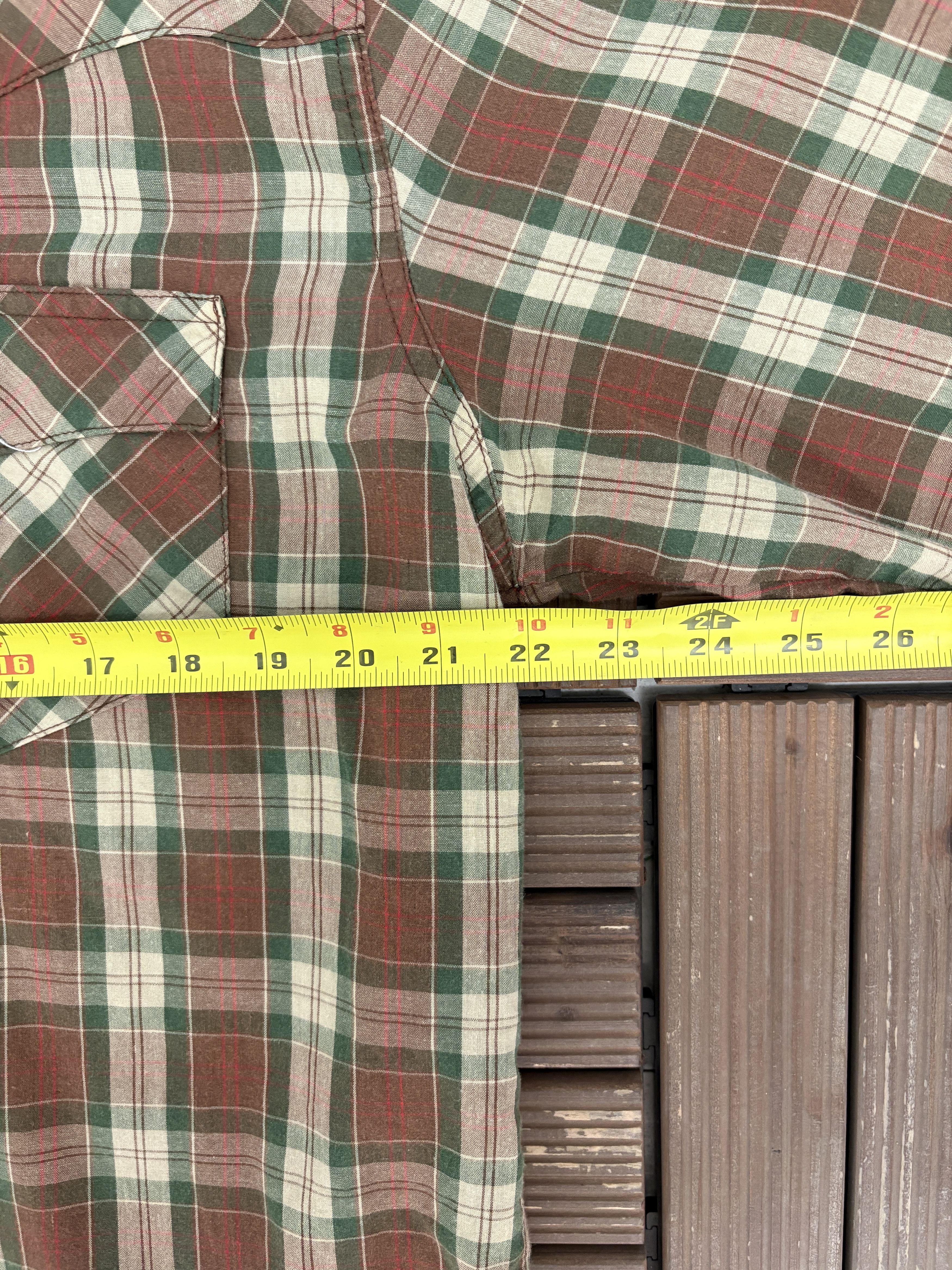 Vintage Wrancher by Wrangler Plaid Vintage Button Down Shirt Size US L / EU 52-54 / 3 - 7 Thumbnail