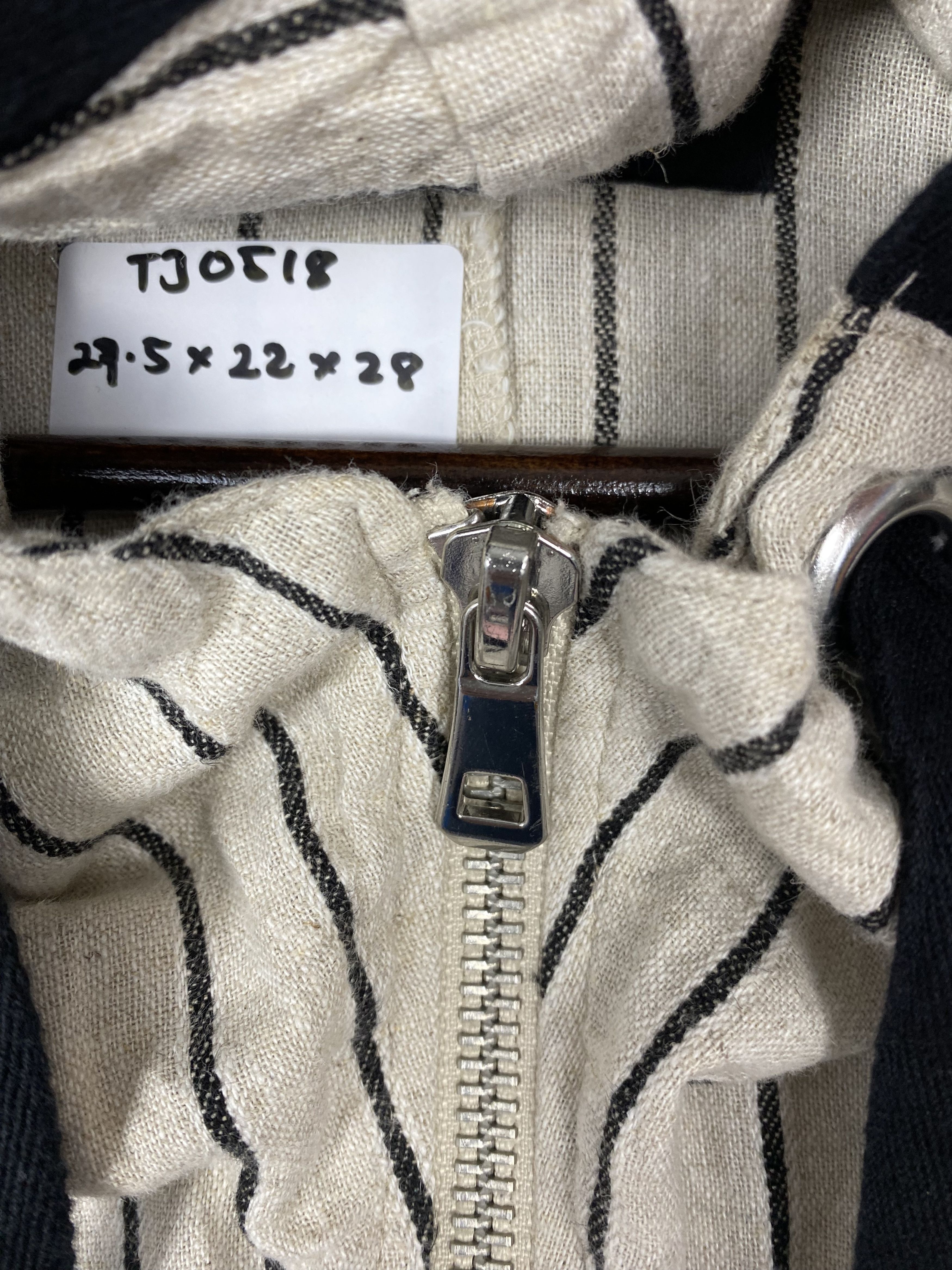 Vintage Vintage Zara Hoodie Striped Zip Up Light Jacket Size S / US 4 / IT 40 - 4 Thumbnail