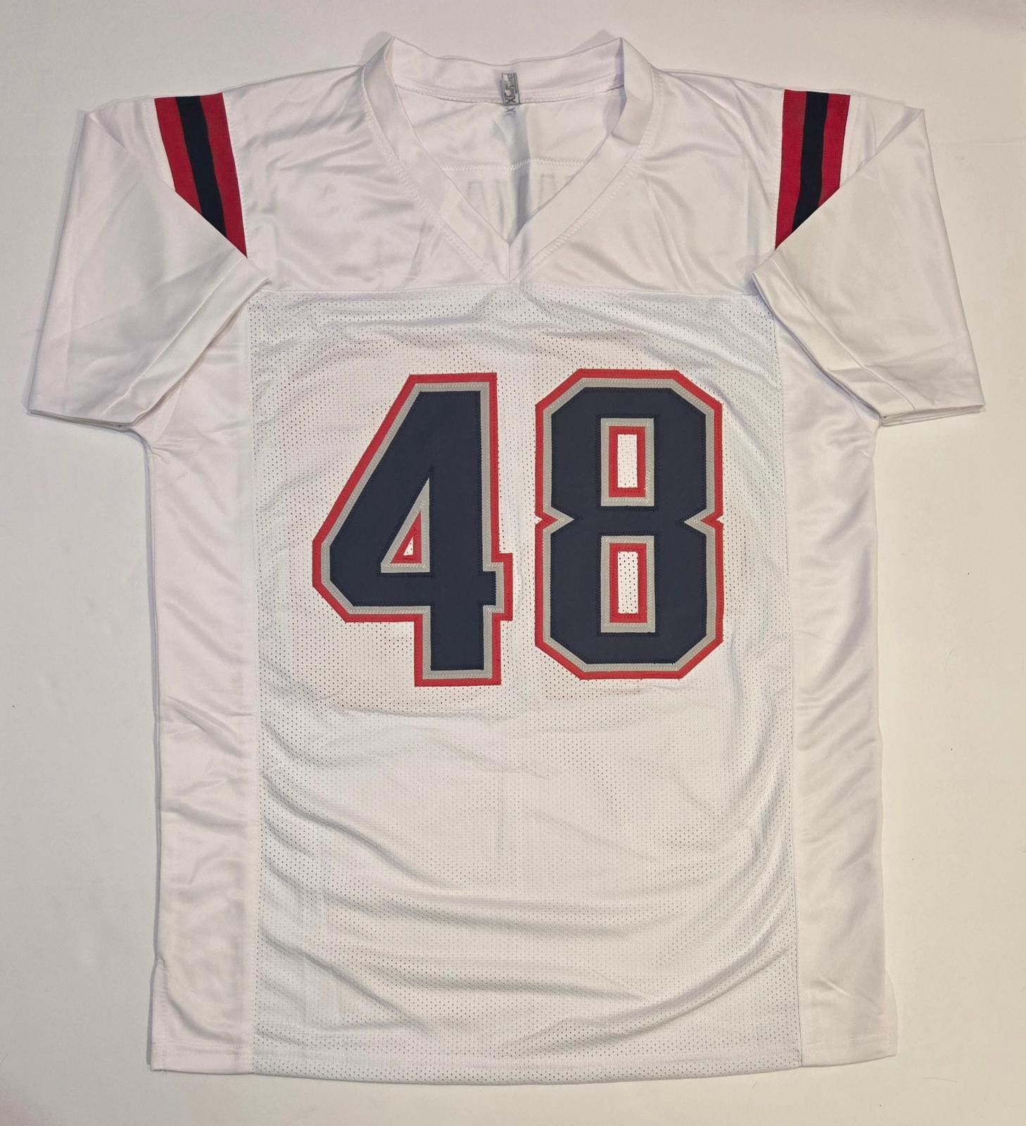 Other Jehlani Tavai Patriots Signed Football Jersey Hologram (XL) Size ONE SIZE - 3 Thumbnail