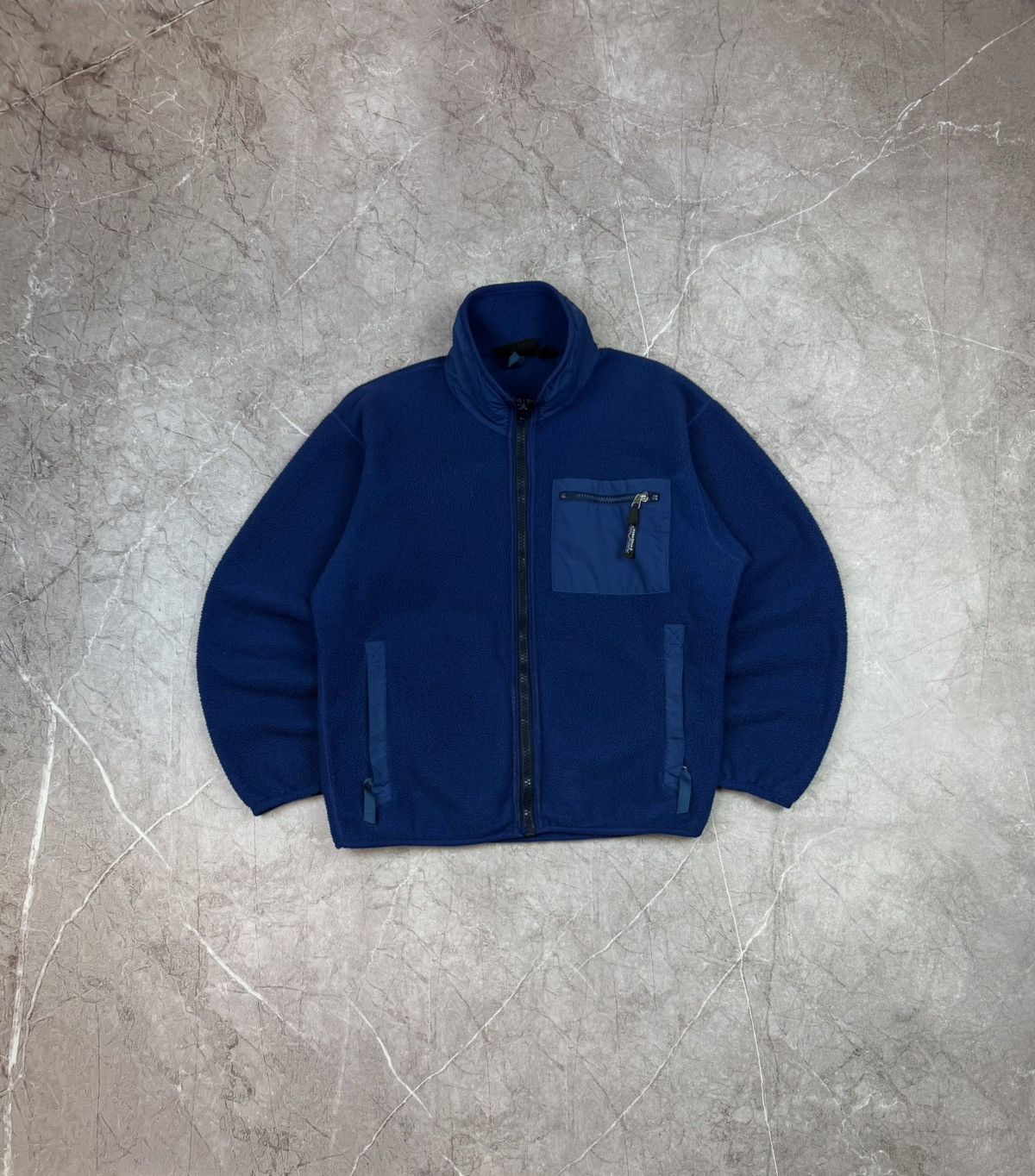 Patagonia Vintage 90s Patagonia Fleece Blue Made in USA Small Size US S / EU 44-46 / 1 - 1 Thumbnail