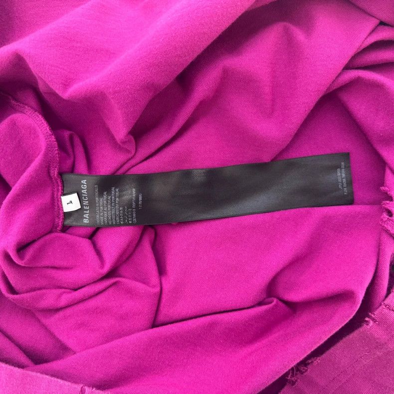 Balenciaga Balenciaga Grape Purple Flamingo Pink Hole Sleeves 3B Dest Size US S / EU 44-46 / 1 - 6 Thumbnail