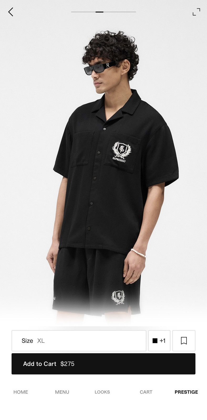 Represent Clo. Represent Crest Shirt - Jet Black Size US XL / EU 56 / 4 - 5 Thumbnail