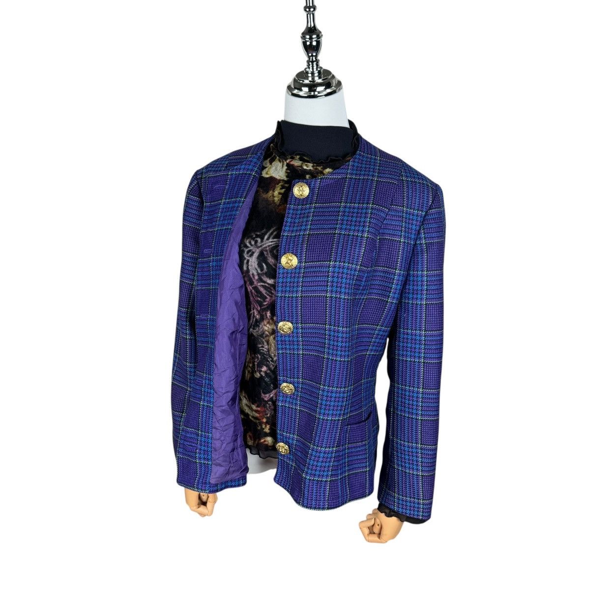 Celine ☀️CELINE FRANCE PLAIDS JACKET Size S / US 4 / IT 40 - 3 Thumbnail