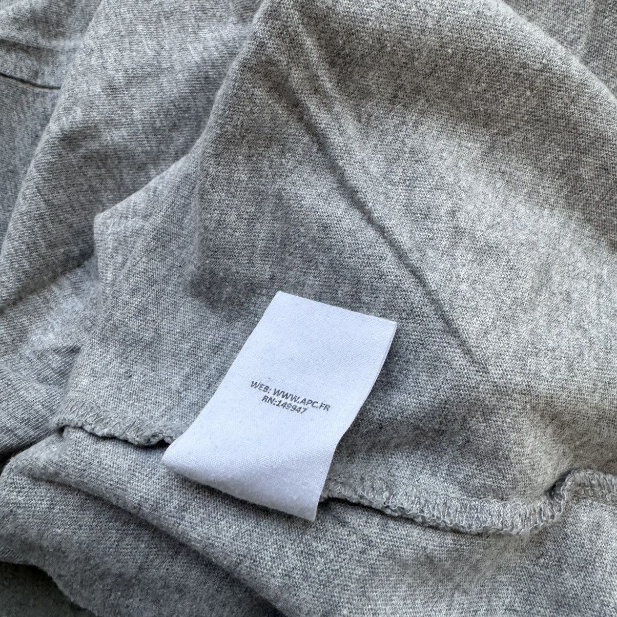 A.P.C. APC Felted Spellout Tee Size US S / EU 44-46 / 1 - 5 Thumbnail