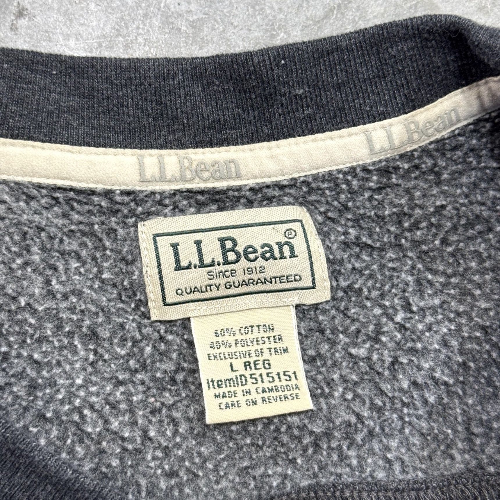 Vintage LL Bean Sweatshirt Mens Large Crewneck Pullover Graphic Print Casual Gray Size US L / EU 52-54 / 3 - 3 Thumbnail
