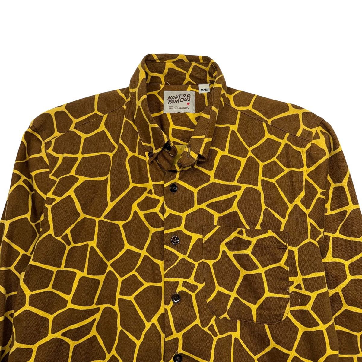 Naked & Famous Giraffe Print Button Down Size US M / EU 48-50 / 2 - 3 Thumbnail