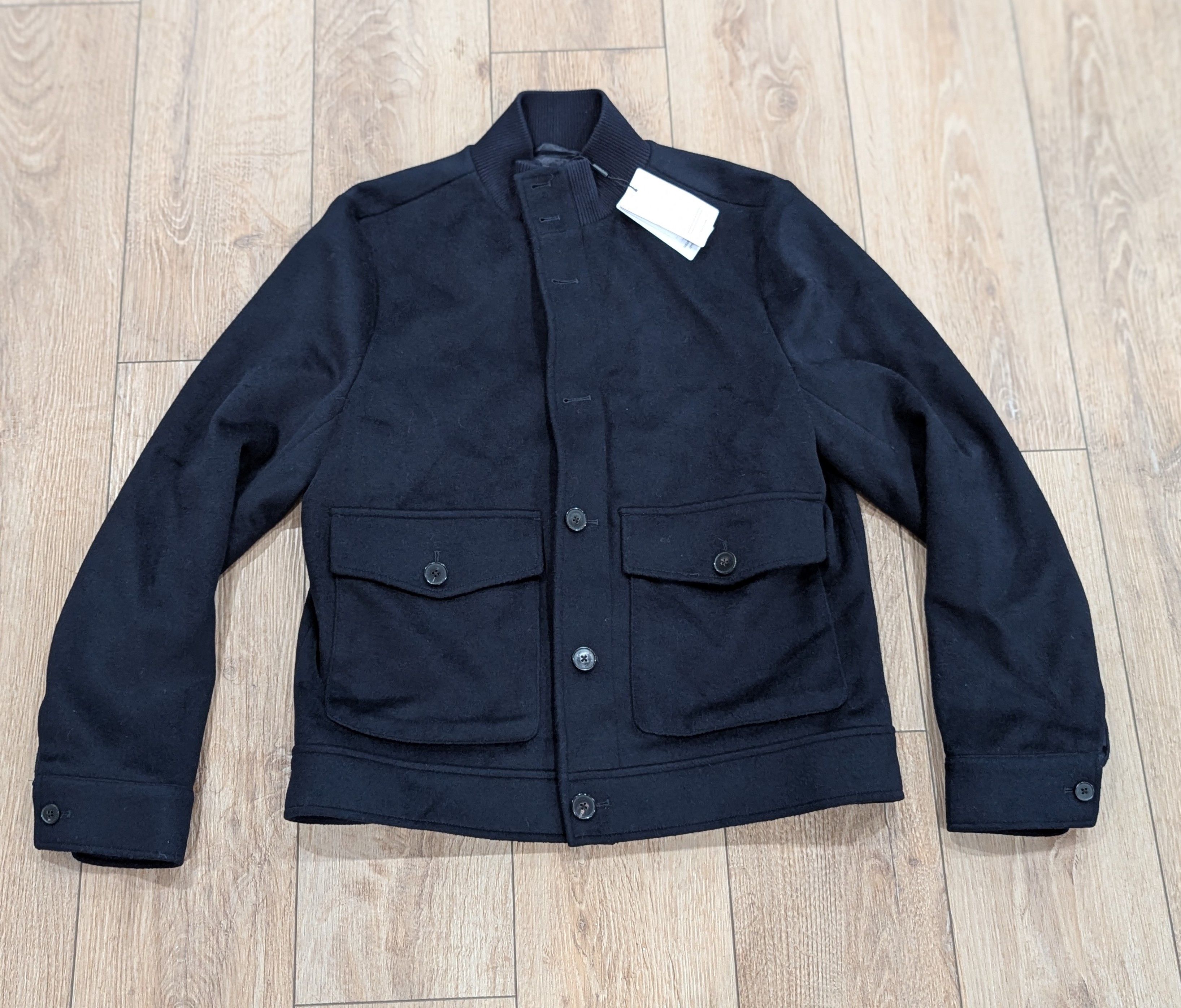 Reiss REISS Wool Blend Field Jacket Navy XL Size US XL / EU 56 / 4 - 1 Thumbnail