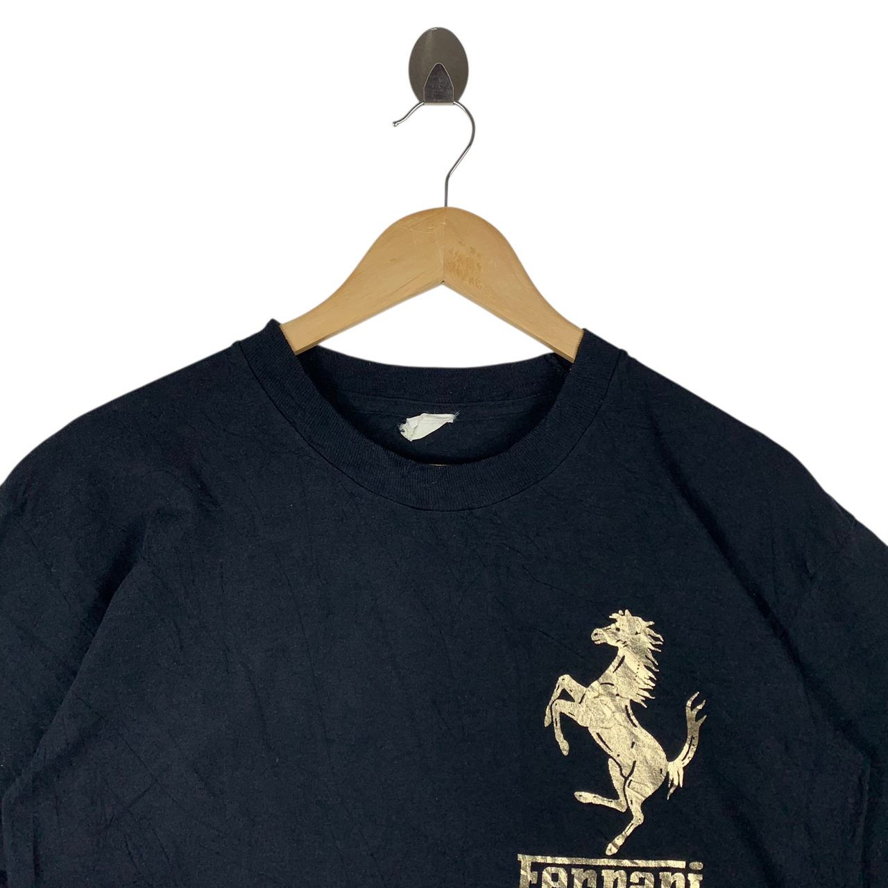Ferrari Vintage Ferrari Club Monaco Black Gold Horse Graphic Tee Size US S / EU 44-46 / 1 - 2 Thumbnail