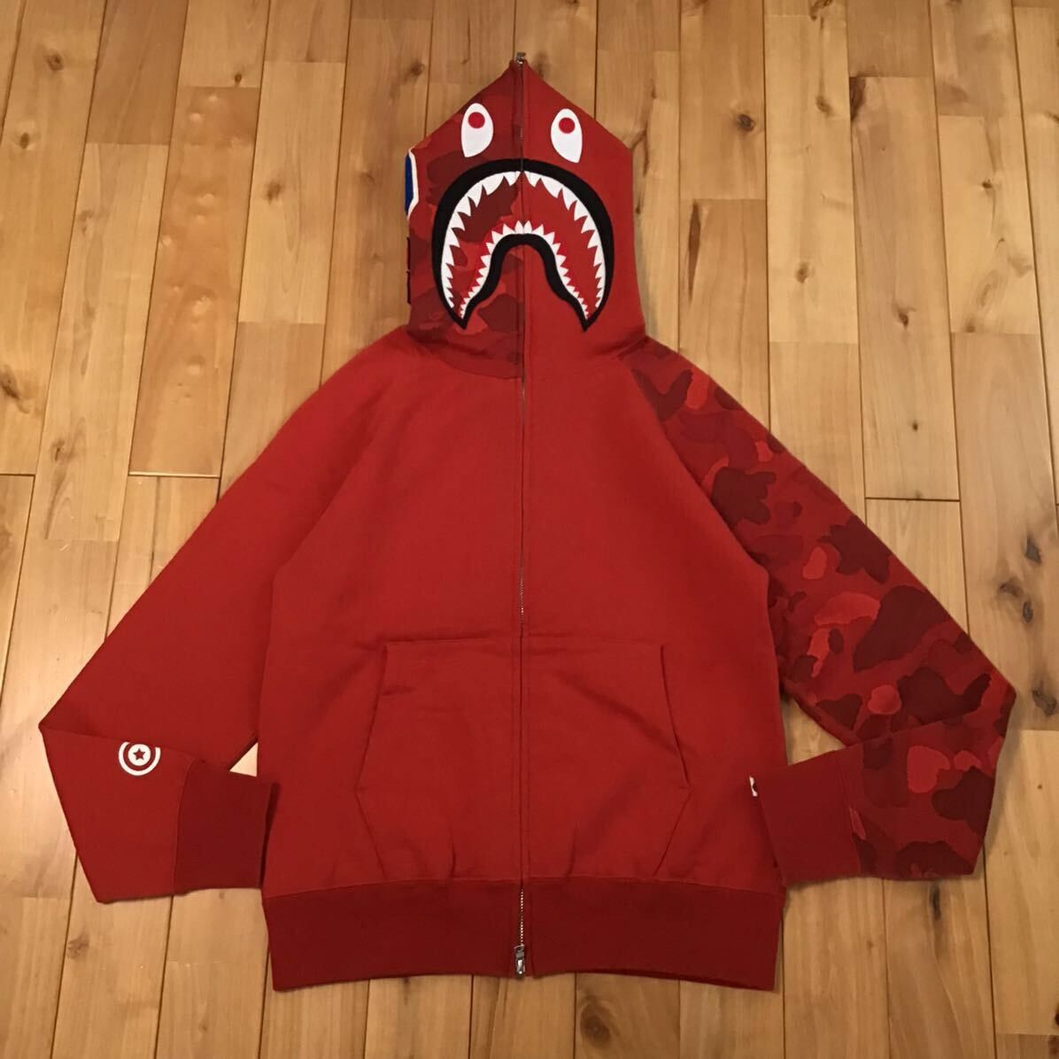 Bape shark hoodie camo red online