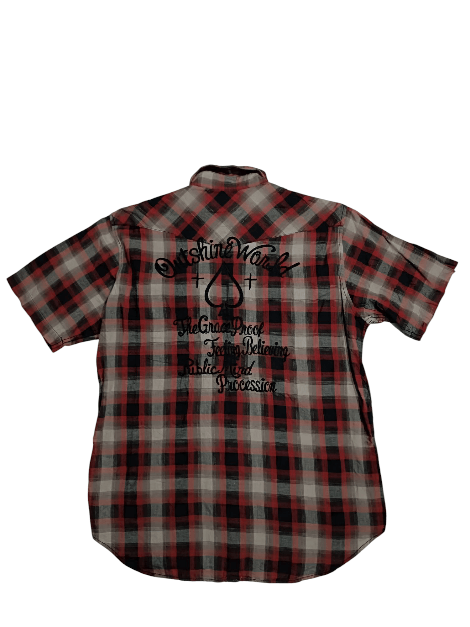 Japanese Brand Short Sleeve Western Style Embroidery Poem Shirt Size US M / EU 48-50 / 2 - 5 Thumbnail