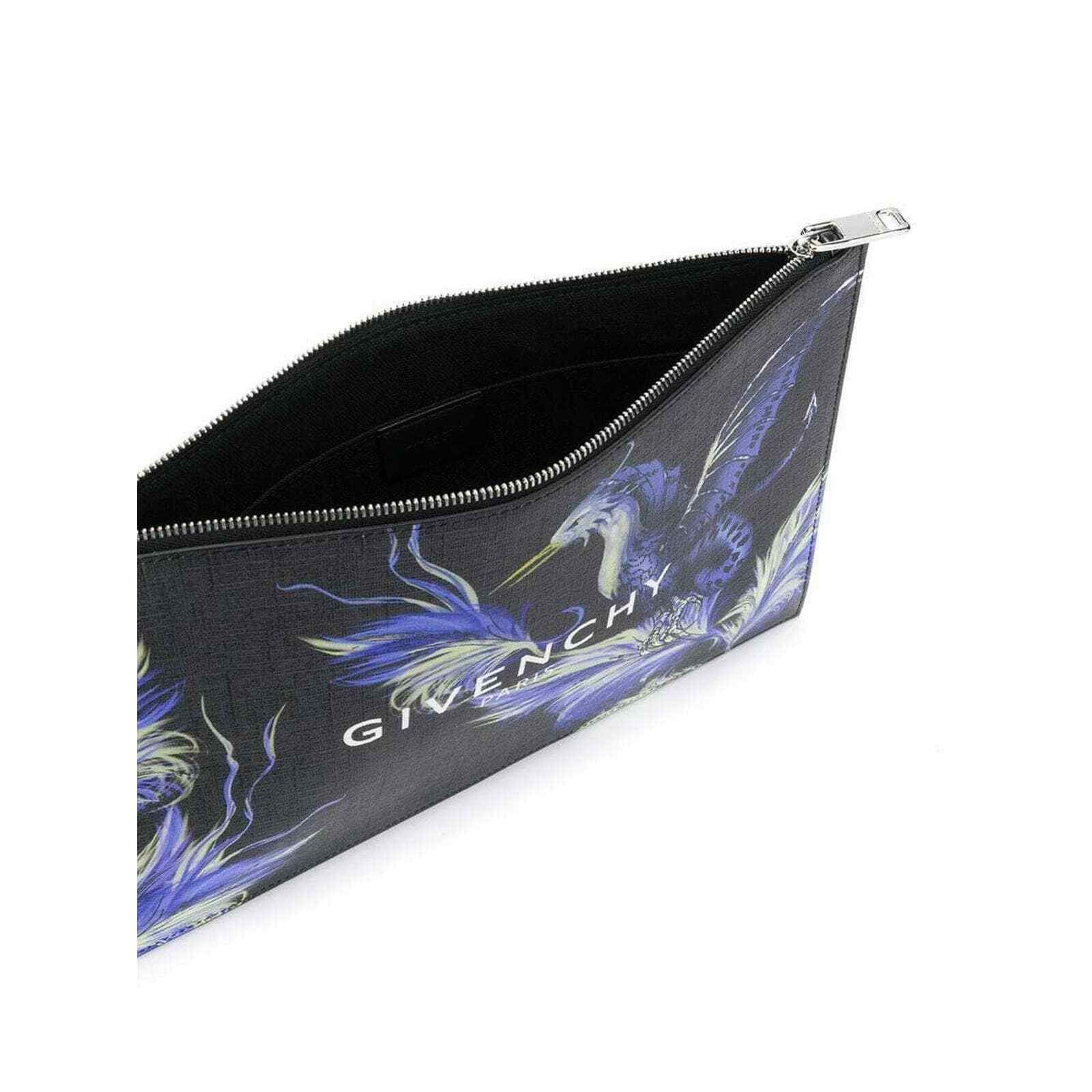 Givenchy Givenchy Paris Printed Phoenix Bird Zip Pouch Clutch Bag Size ONE SIZE - 10 Thumbnail