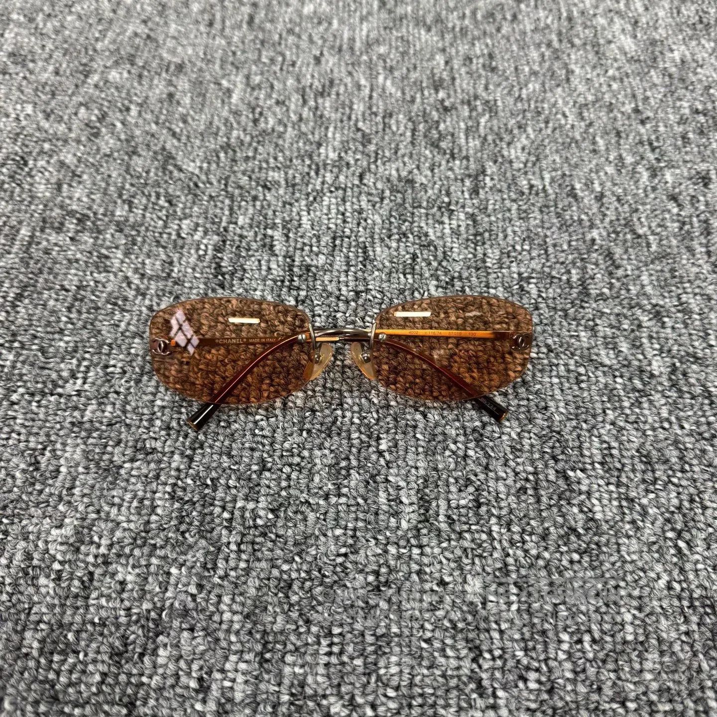 Chanel Chanel Frameless orange sunglasses| Size ONE SIZE - 2 Thumbnail