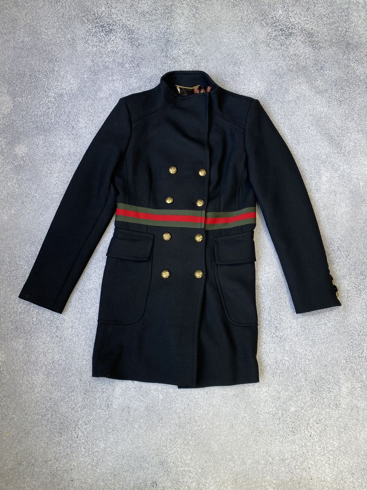 Designer × Vintage Vintage Bazar Deluxe Double Breasted black wool women’s coat Size L / US 10 / IT 46 - 3 Thumbnail