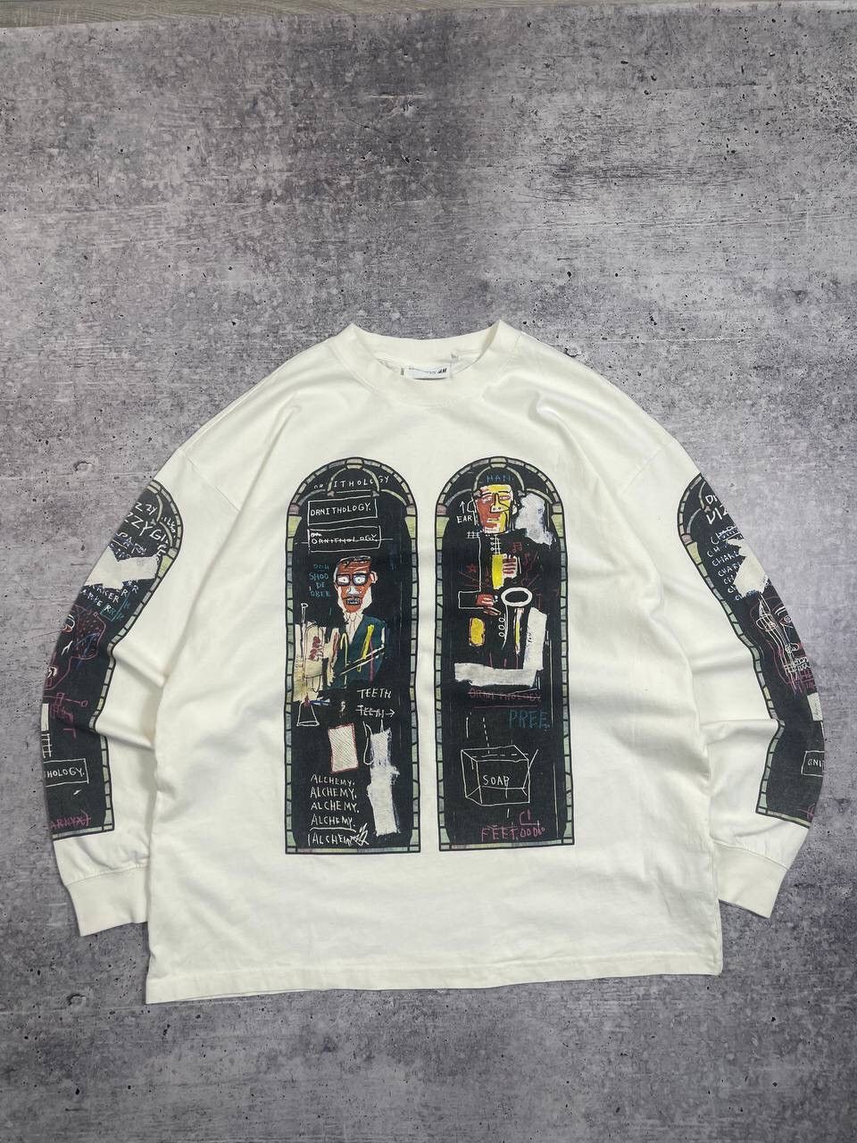 H&M × Jean-Michel Basquiat × Who Decides War Who Decides War H&M Long Sleeve Printed Tee T-Shirt Y2K Size US L / EU 52-54 / 3 - 2 Thumbnail