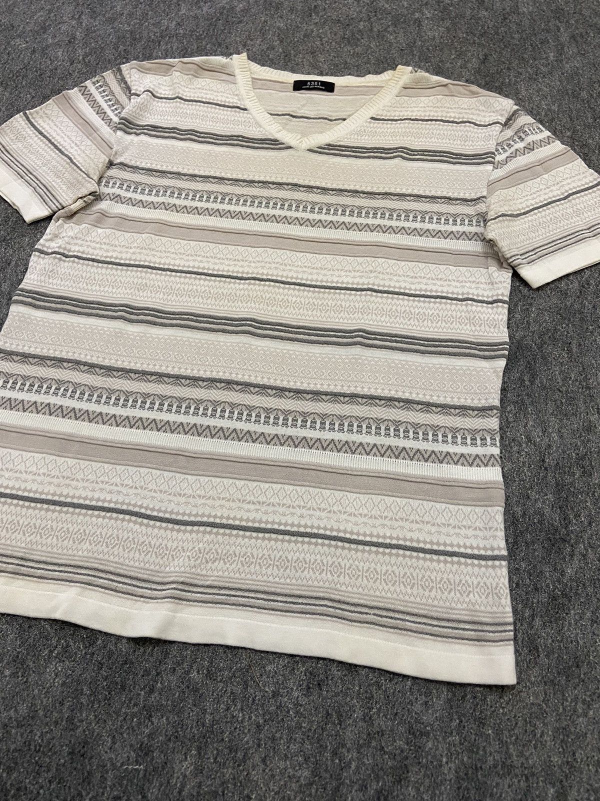 5351 POUR LES HOMMES 5351 pour les hommes t-shirt knite waffle Size US M / EU 48-50 / 2 - 2 Thumbnail