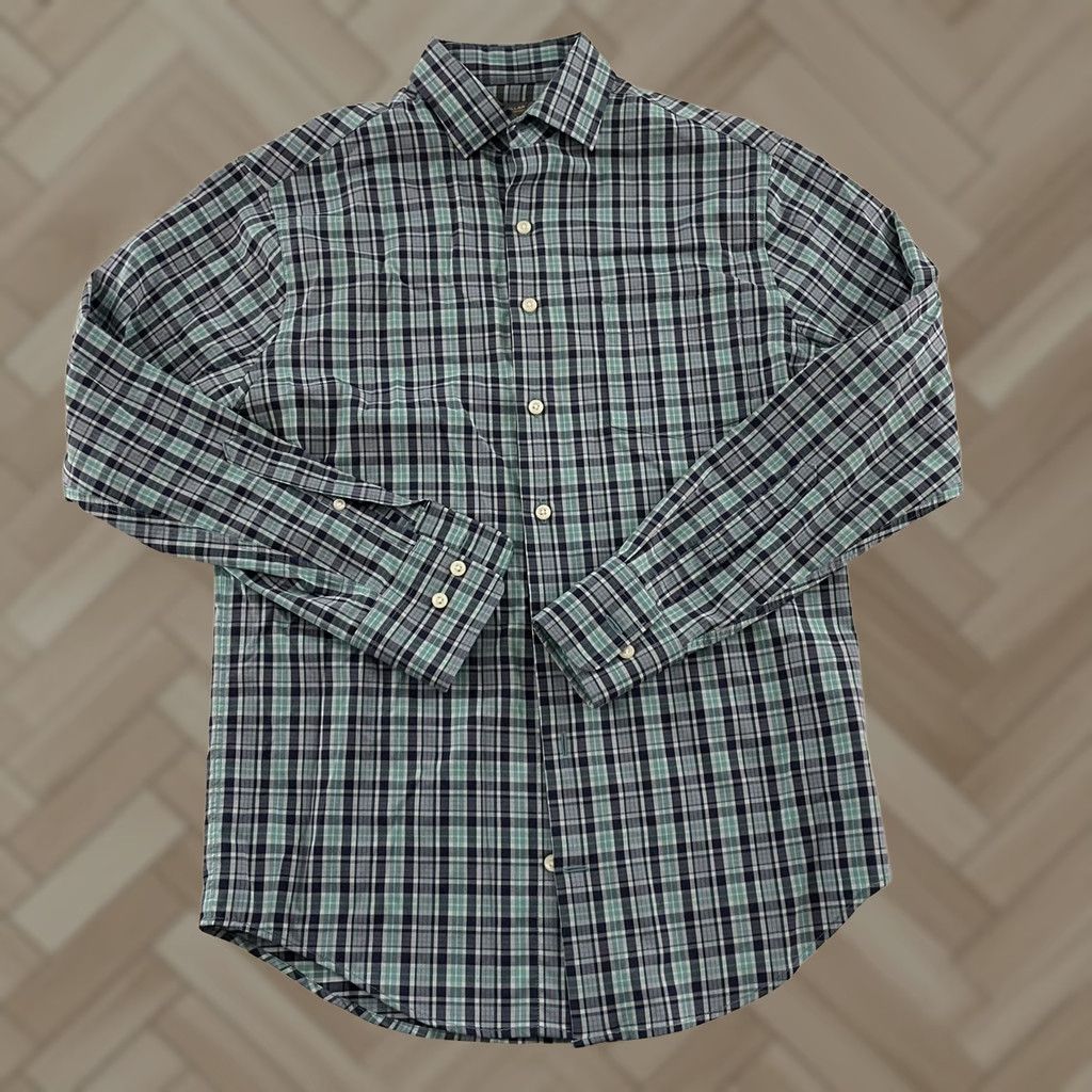 Peter Millar Peter Millar Summer Comfort Plaid Long Sleeve Button-Up Shirt Mens S Blue Multicolor Shirt Mens Small Blue Plaid Long Sleeve Button-Up Size US S / EU 44-46 / 1 - 1 Thumbnail
