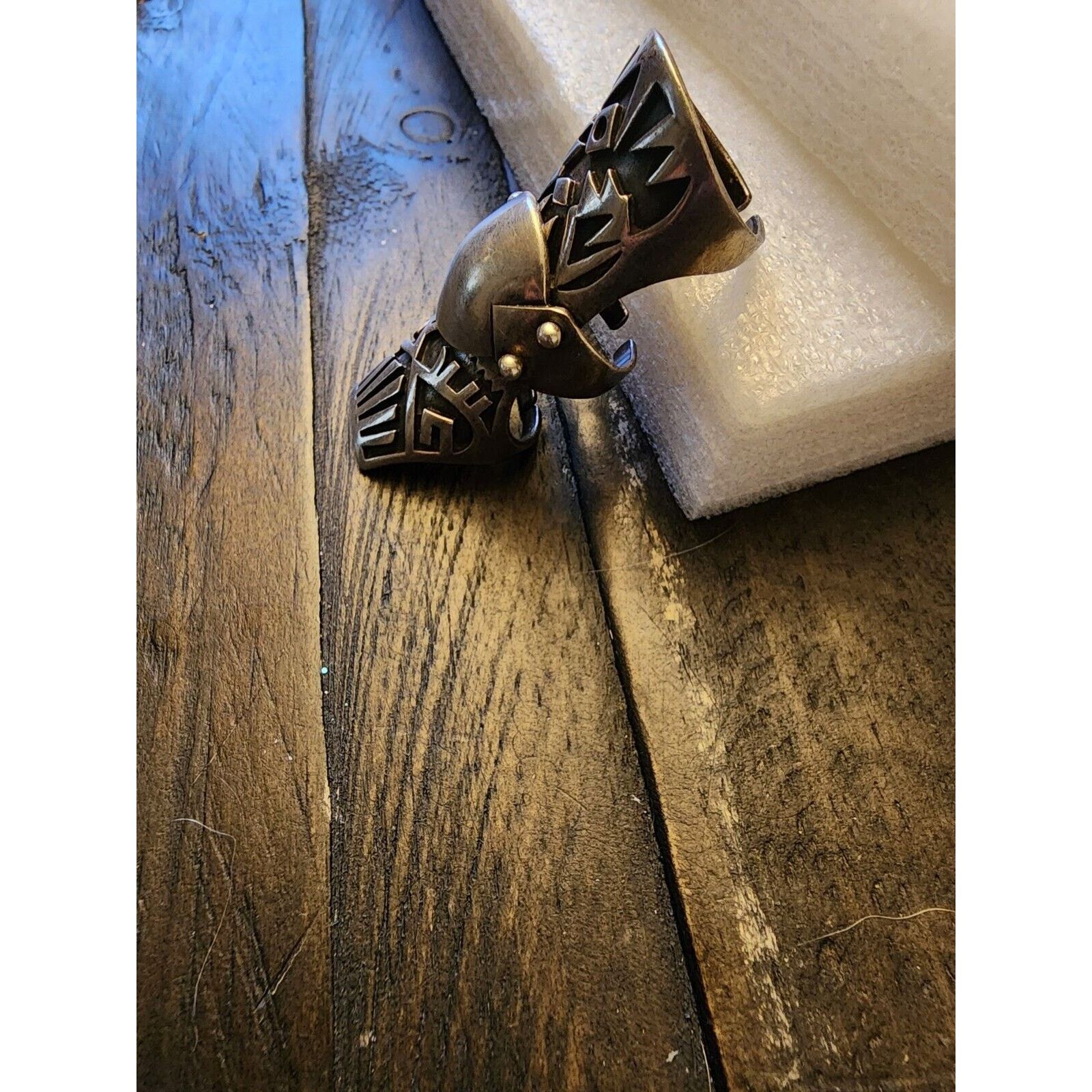 Other Full Finger Knuckle Armor Ring 925 Sterling Silver Medieval Size ONE SIZE - 3 Thumbnail