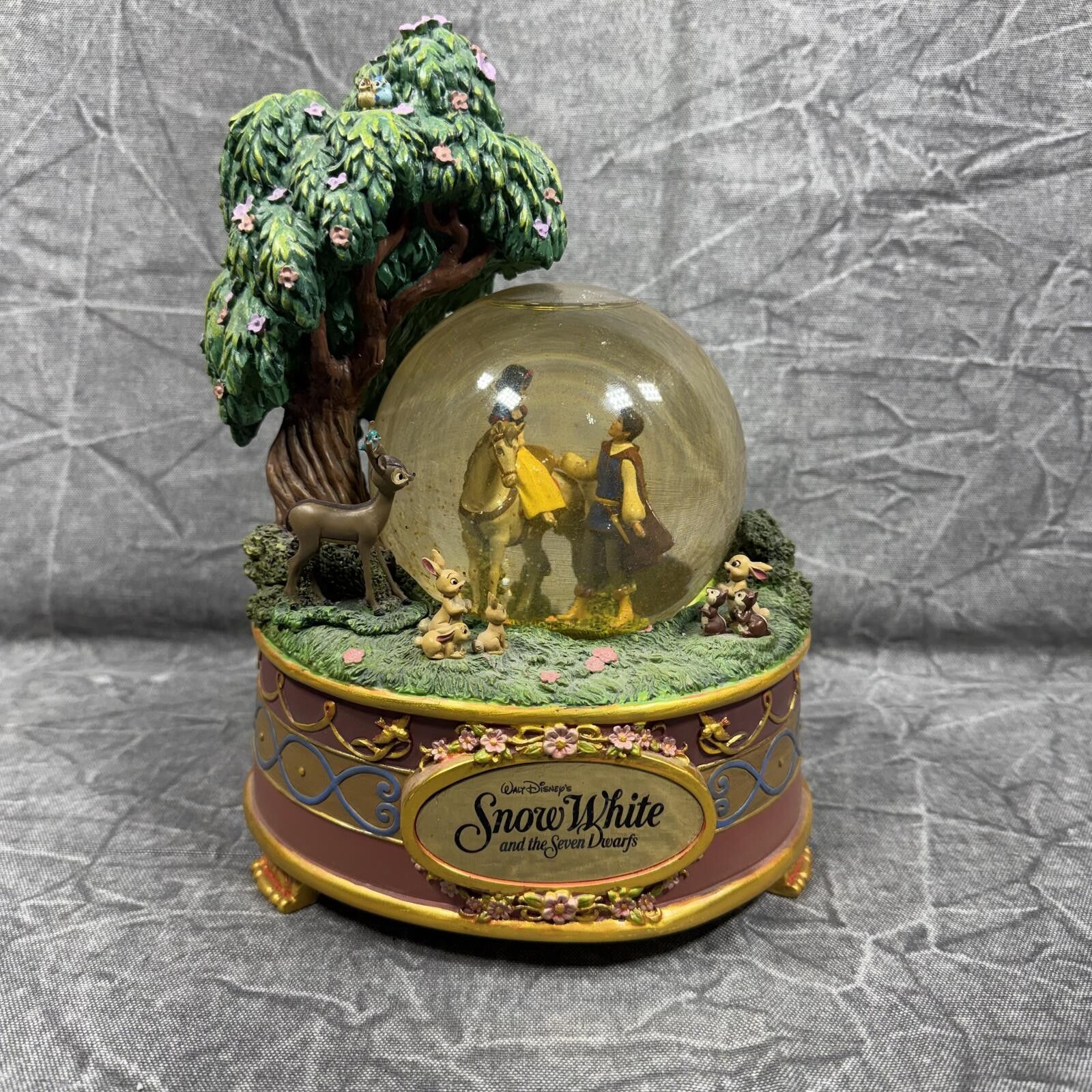 Disney Disney Snow Globe Snow White Prince Charming VTG Music Box Size ONE SIZE - 1 Thumbnail