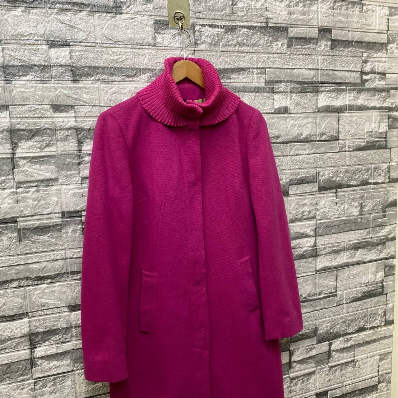 Dolce & Gabbana VINTAGE DOLCE&GABBANA ARCHIVE FUCHSIA BOILED WOOL SWING COAT Size S / US 4 / IT 40 - 3 Thumbnail