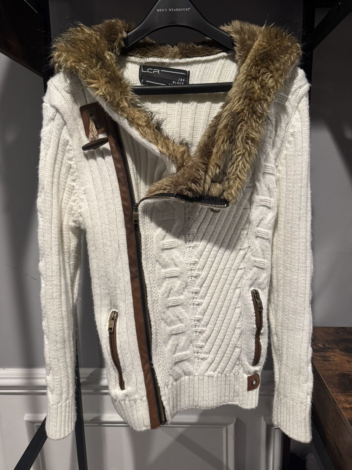 Other LCR Asymmetrical Fur Zip Up Sweater Size US S / EU 44-46 / 1 - 1 Thumbnail