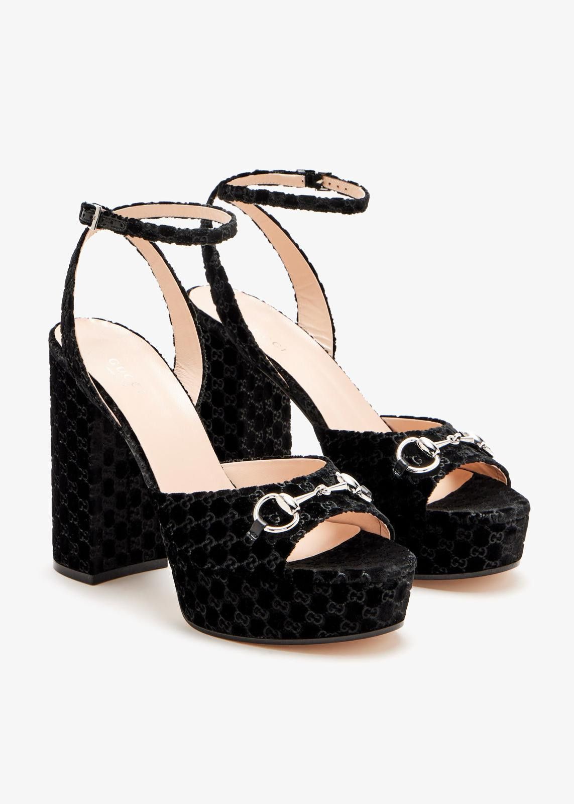 Gucci Gucci Horsebit GG Platform Sandals Size US 7.5 / IT 37.5 - 2 Thumbnail