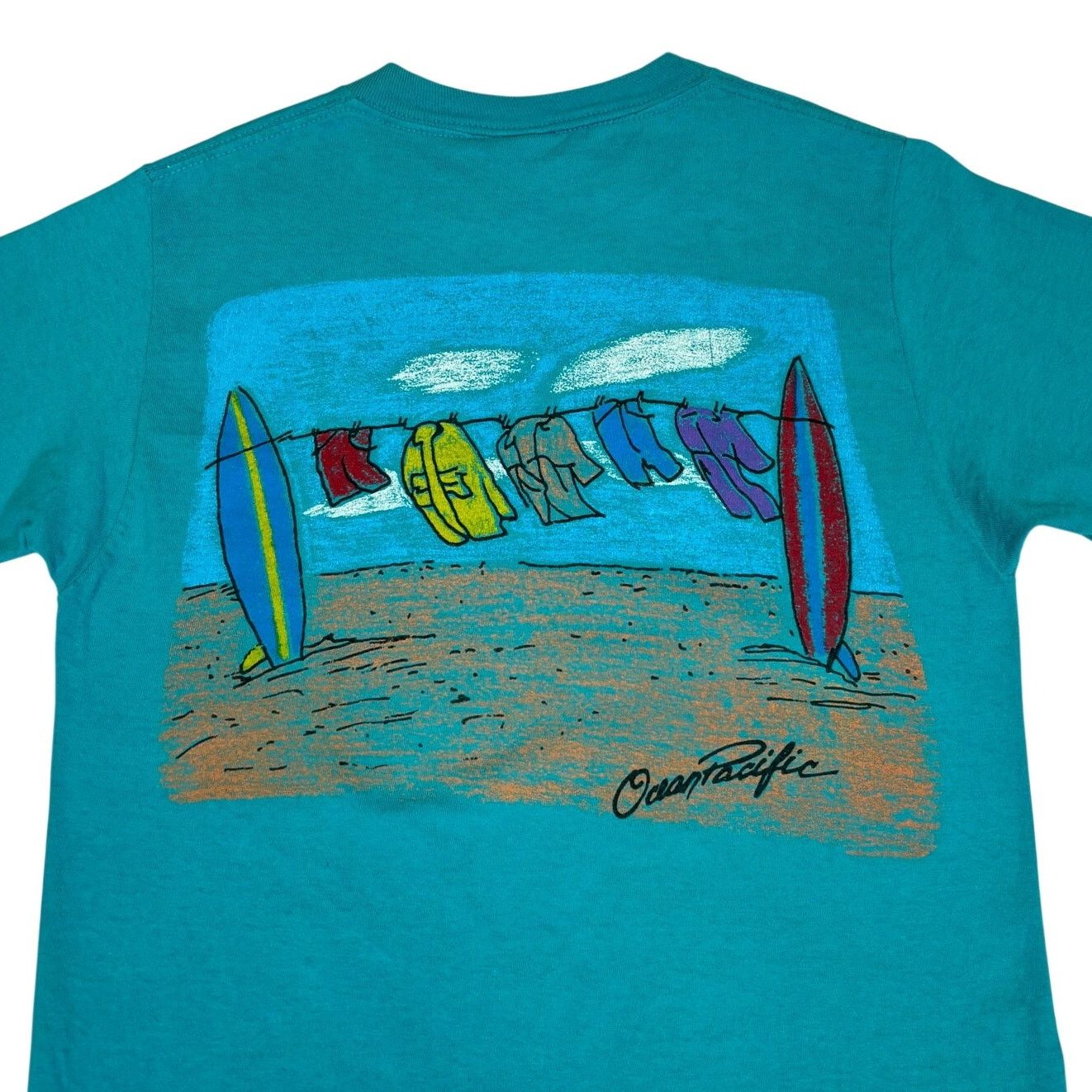 Ocean Pacific Vintage 90 OP Ocean Pacific Tee Shirt Men's Small Surf Size US S / EU 44-46 / 1 - 1 Thumbnail
